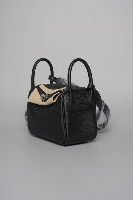 Hermes Mini Lindy in Black Phw (Brand New)