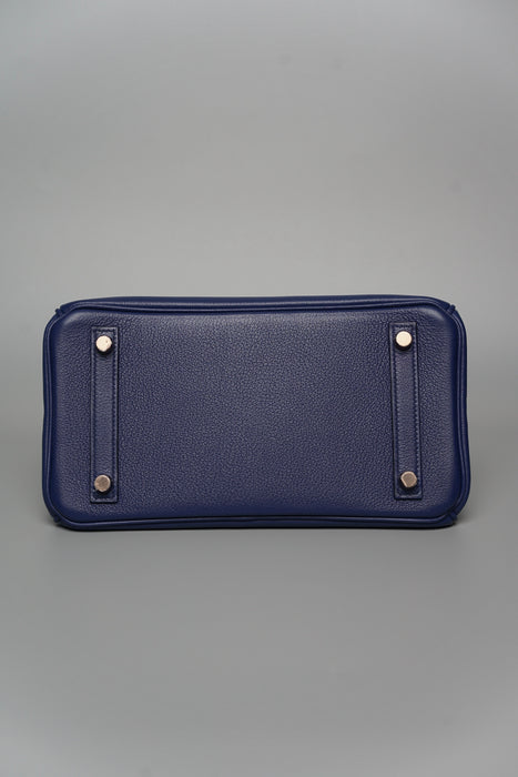 Hermes Birkin 25 Touch in Bleu Sapphire/Bleu Marine Alligator Rghw
