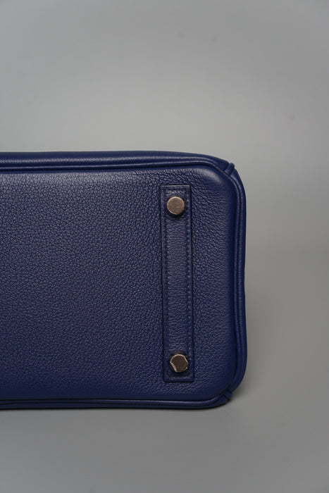 Hermes Birkin 25 Touch in Bleu Sapphire/Bleu Marine Alligator Rghw