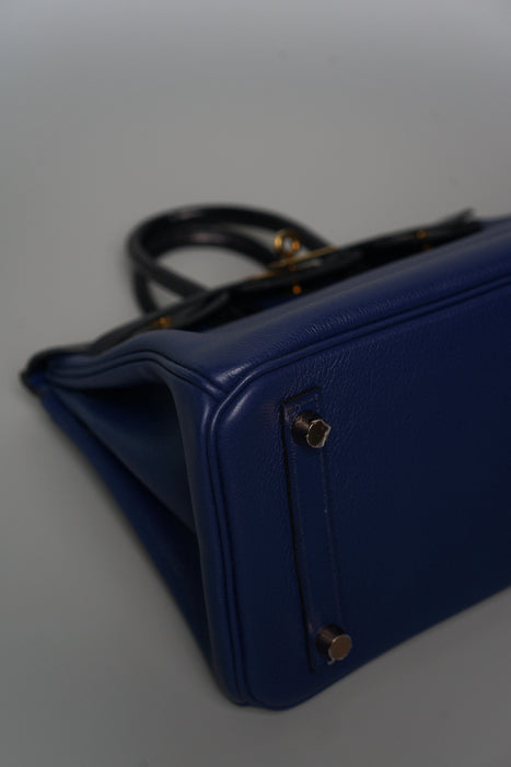 Hermes Birkin 25 Touch in Bleu Sapphire/Bleu Marine Alligator Rghw