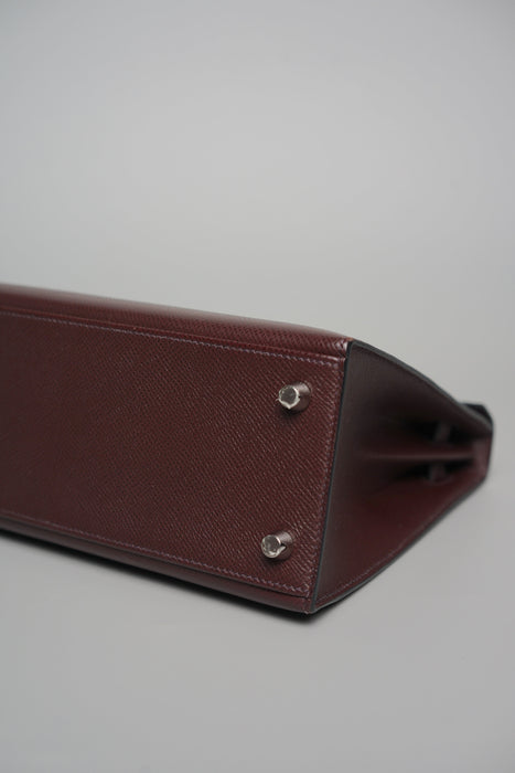 Hermes Kelly 25 Sellier in Rouge Epsom Phw