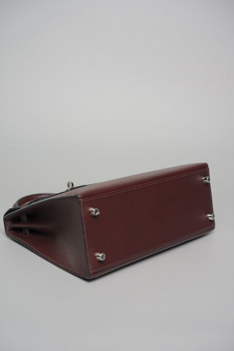 Hermes Kelly 25 Sellier in Rouge Epsom Phw