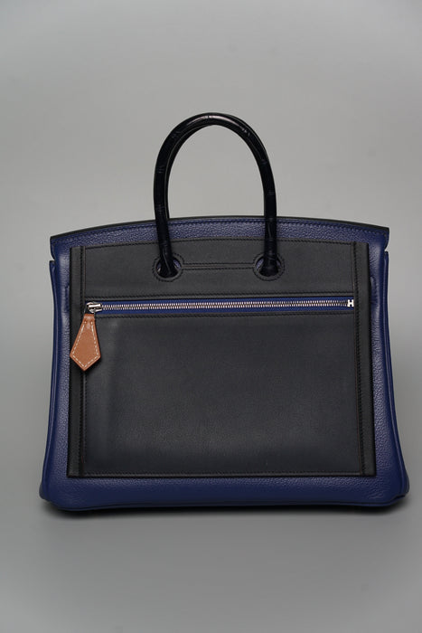 Hermes Birkin 25 Backpocket in Blue Marine