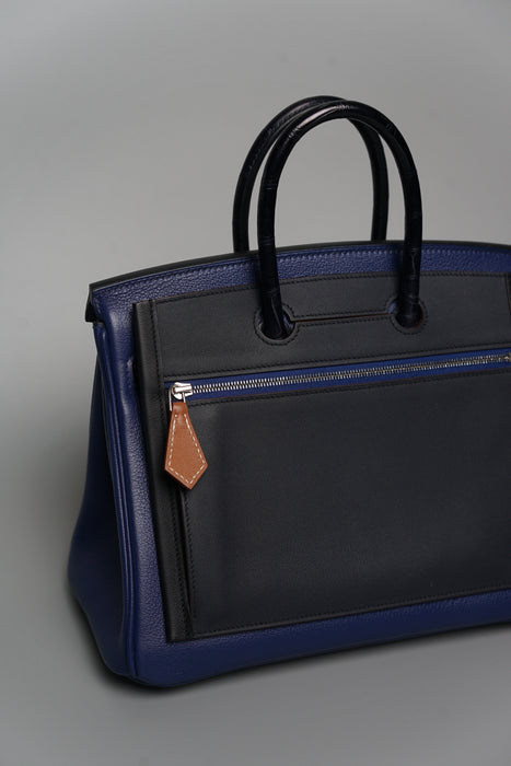 Hermes Birkin 25 Backpocket in Blue Marine
