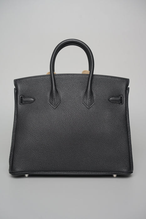 Hermes Birkin 25 in Noir Togo Phw (Brand New)
