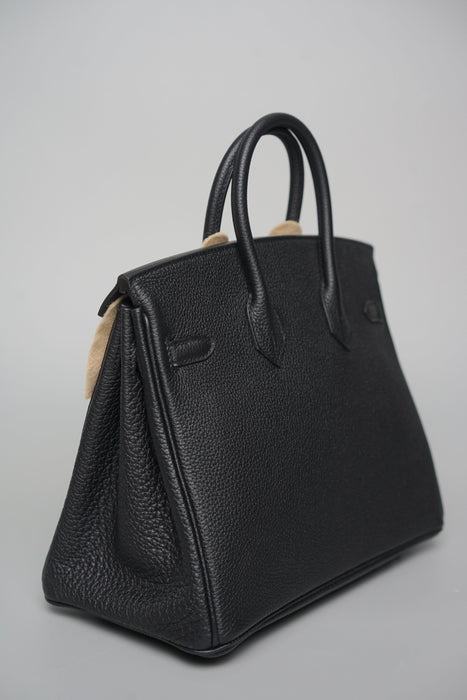 Hermes Birkin 25 in Noir Togo Phw (Brand New)