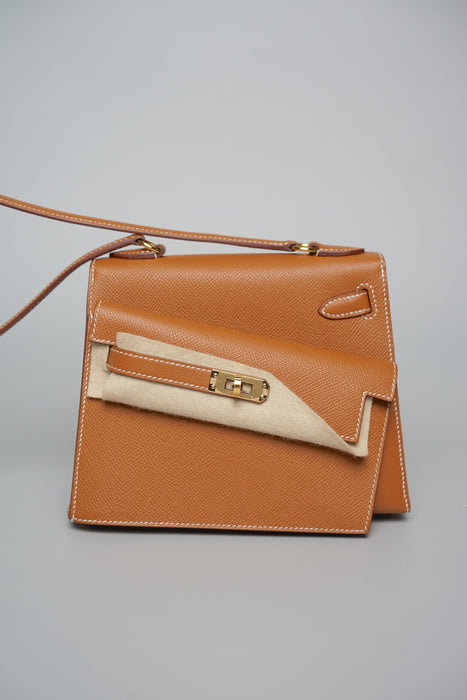 Hermes Kelly Desodre in Gold Epsom Phw