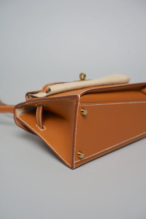 Hermes Kelly Desodre in Gold Epsom Phw