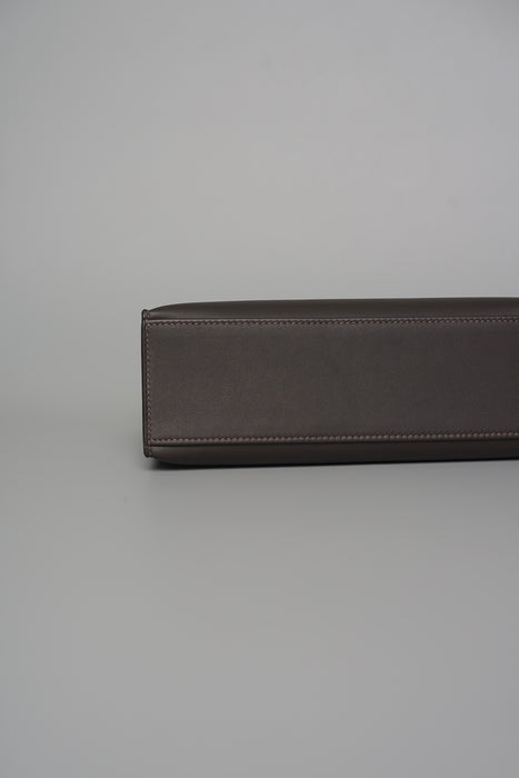 Hermes Kelly Pochette in Bai Brun Swift Ghw (Brand New)