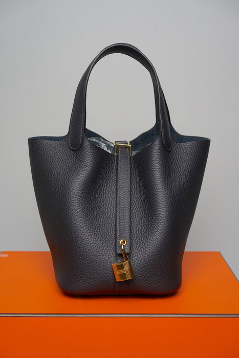 Hermes Picotin 18 in Caban Ghw (Brand New)
