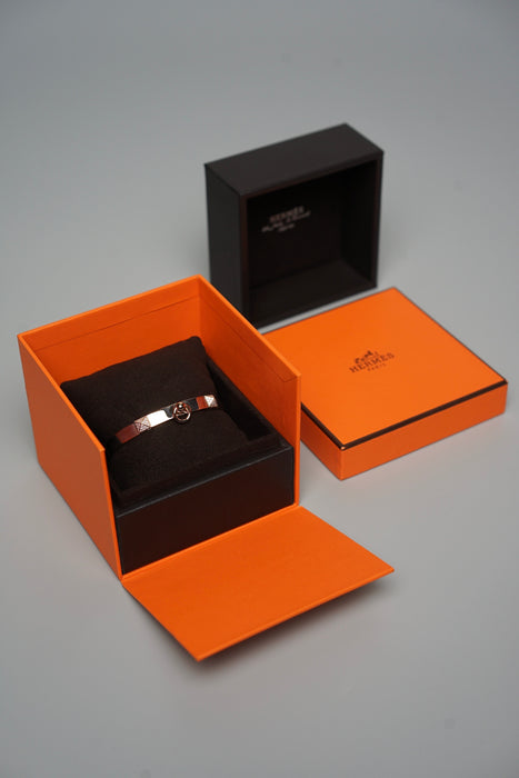 Hermes Collier De Chien Bracelet with Diamonds, Small Model in Rosegold Size SH (Brand New)