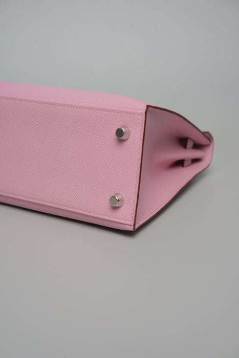 Hermes Kelly 25 in Mauve Sylvestre Epsom Phw (Brand New)