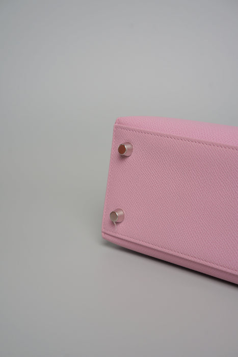 Hermes Kelly 25 in Mauve Sylvestre Epsom Phw (Brand New)