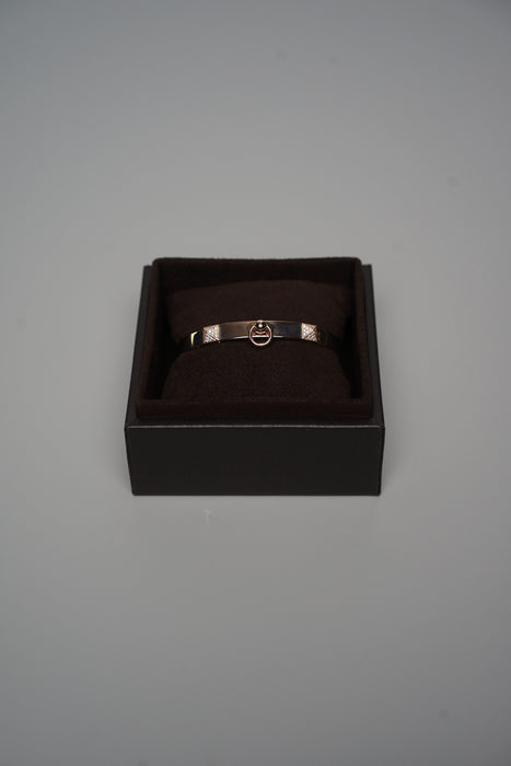 Hermes Collier De Chien Bracelet with Diamonds, Small Model in Rosegold Size SH (Brand New)