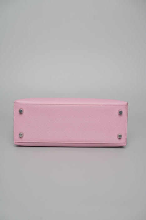 Hermes Kelly 25 in Mauve Sylvestre Epsom Phw (Brand New)