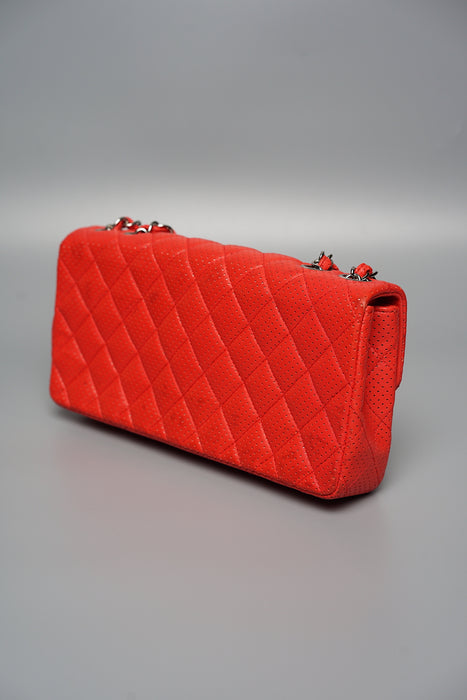 Chanel East West Flap in Red