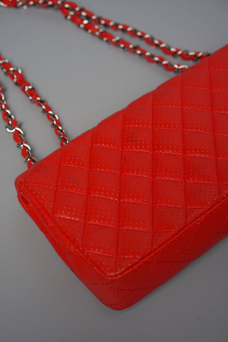 Chanel East West Flap in Red