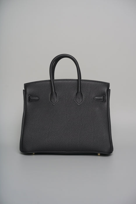 Hermes Birkin 25 in Noir Togo Ghw (Brand New)