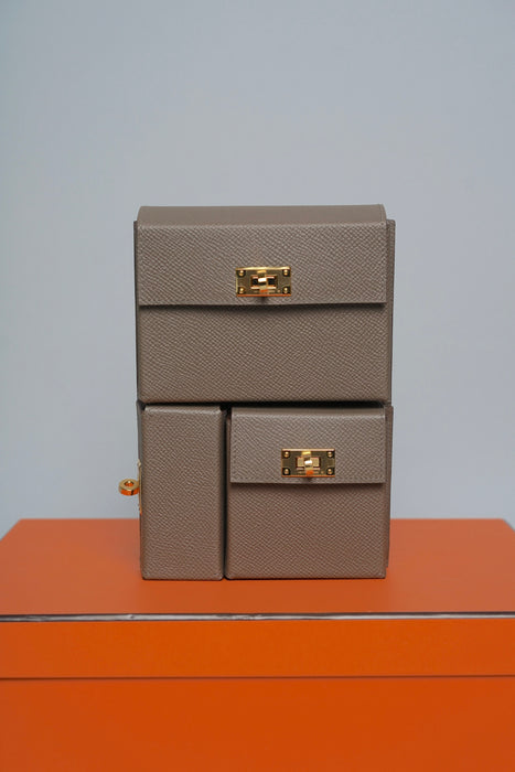 Hermes Kelly Multi Pocket Epsom in Etoupe Ghw (Brand New)