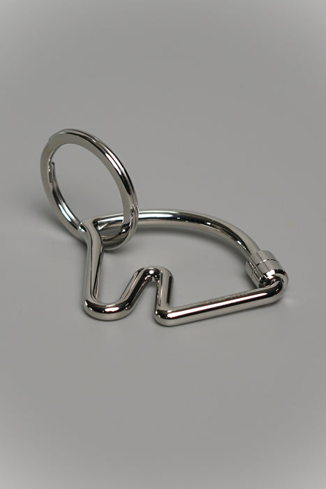 ⁠Hermes Cheval Key Ring in Silver (Brand New)