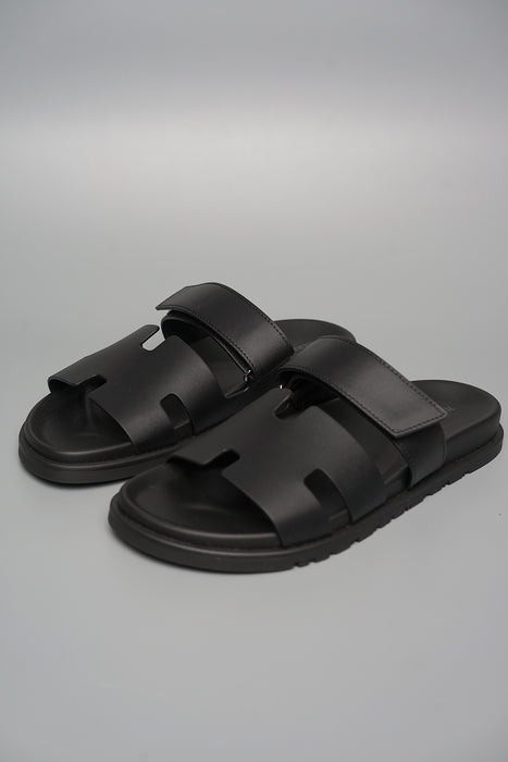 Hermes Chypre Sandals in Black Size 42 (Brand New)