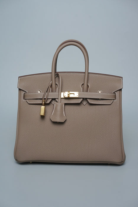 Hermes Birkin 25 in Etoupe Togo Ghw (Brand New)