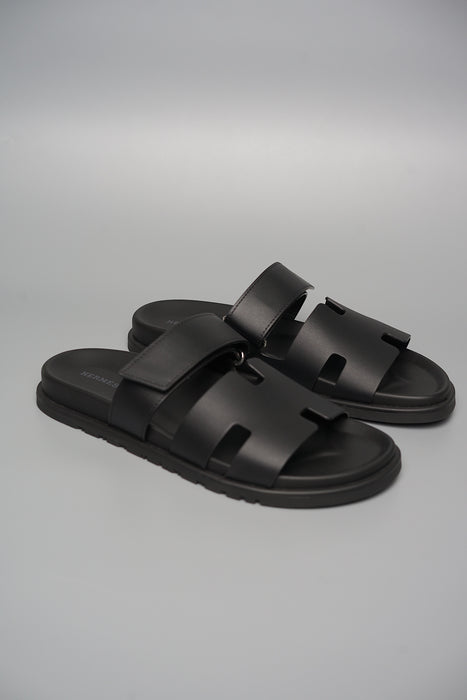 Hermes Chypre Sandals in Black Size 42 (Brand New)