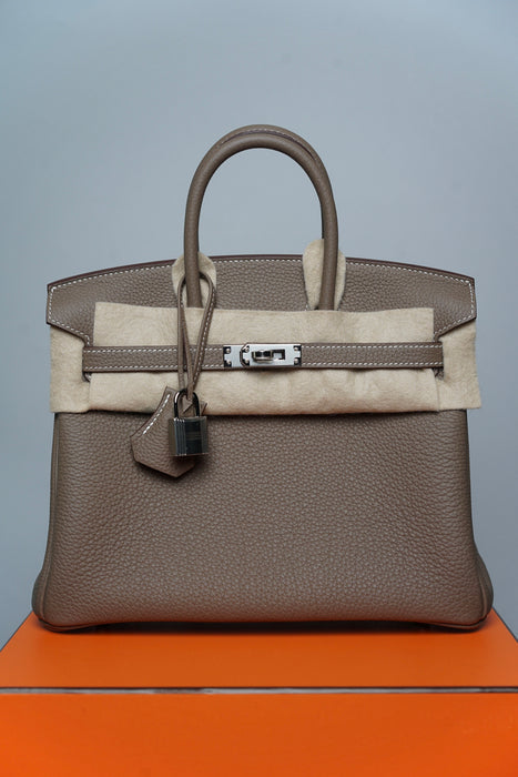 Hermes Birkin 25 Etoupe Togo Phw (Brand New)