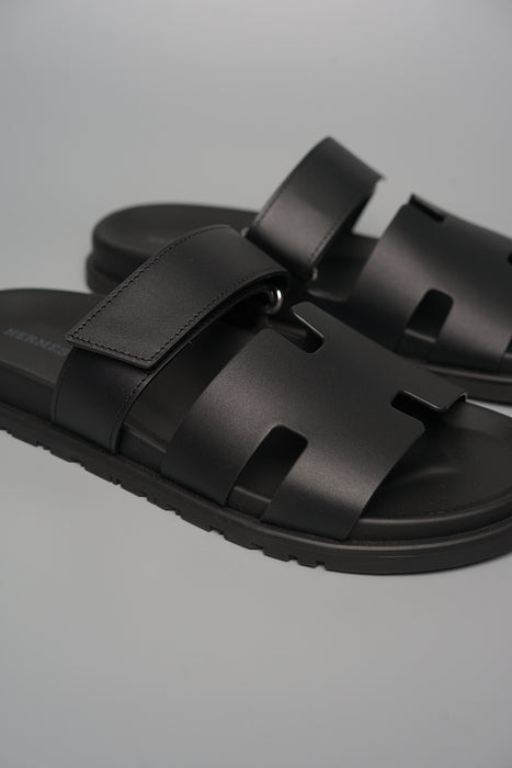 Hermes Chypre Sandals in Black Size 42 (Brand New)