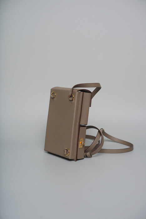 Hermes Kelly Multi Pocket Epsom in Etoupe Ghw (Brand New)
