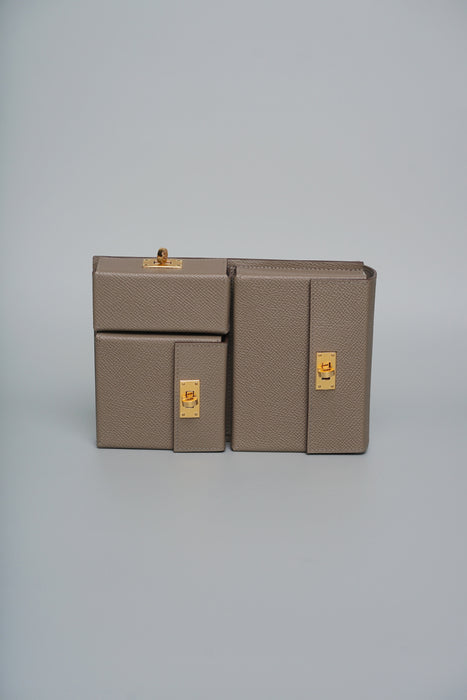 Hermes Kelly Multi Pocket Epsom in Etoupe Ghw (Brand New)