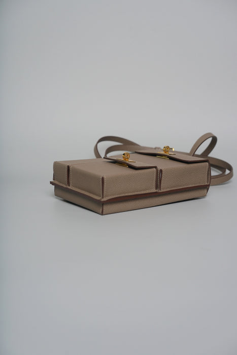 Hermes Kelly Multi Pocket Epsom in Etoupe Ghw (Brand New)