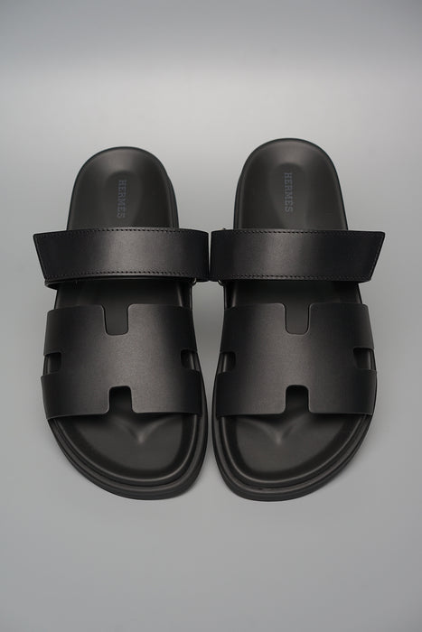 Hermes Chypre Sandals in Black Size 42 (Brand New)