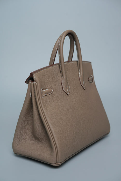 Hermes Birkin 25 in Etoupe Togo Ghw (Brand New)