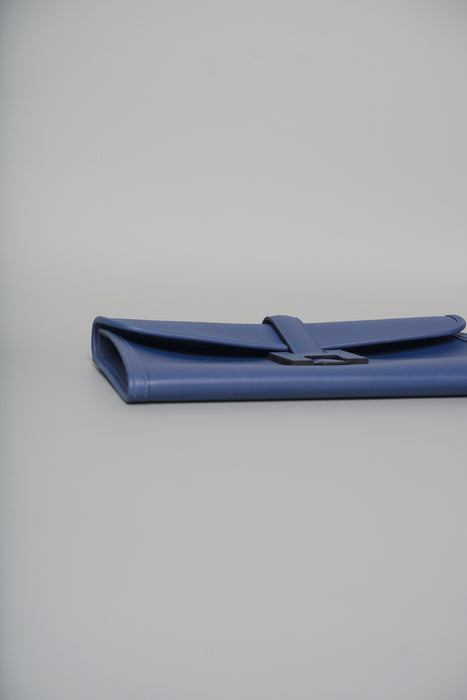 Hermes Jige Elan 29 Clutch in Blue Swift (Brand New)