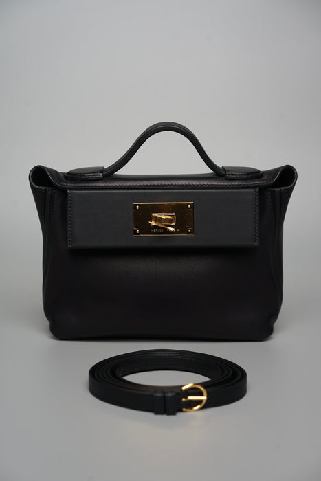 Hermes 2424 Mini in Black Ghw (Brand New)