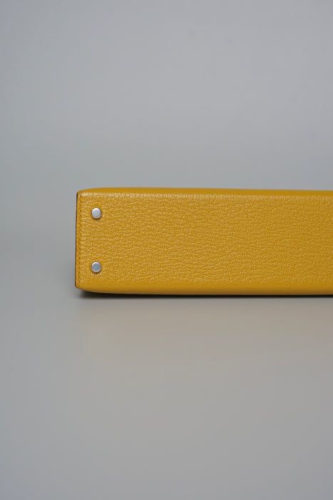 Hermes Kelly 20 in Jaune Ambre Verso Gold Phw
