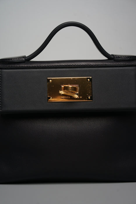Hermes 2424 Mini in Black Ghw (Brand New)