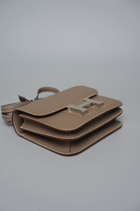 Hermes Constance 18 in Etoupe Epsom Phw (Brand New)