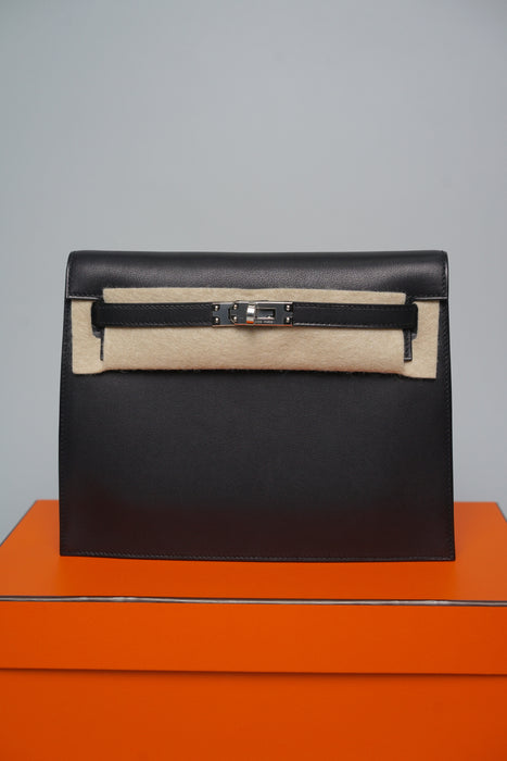 Hermes Kelly Danse in Noir Volupto Phw (Brand New)