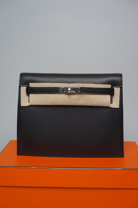 Hermes Kelly Danse in Noir Volupto Phw (Brand New)