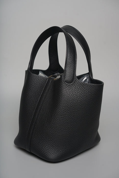 Hermes Picotin 18 in Noir Ghw (Brand New)