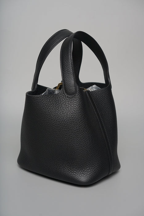 Hermes Picotin 18 in Noir Ghw (Brand New)