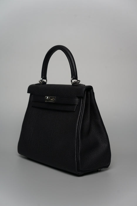 Hermes Kelly Retourne 25 in Noir Togo Phw (Brand New)