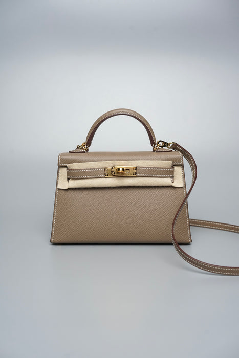 Hermes Kelly 20 in Etoupe Epsom Ghw