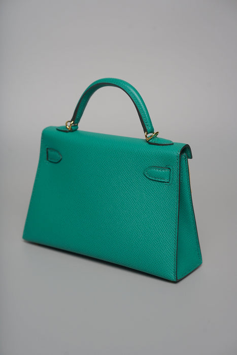 Hermes Kelly 20 in Vert Jade Epsom Ghw