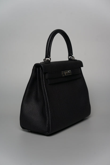 Hermes Kelly Retourne 25 in Noir Togo Phw (Brand New)