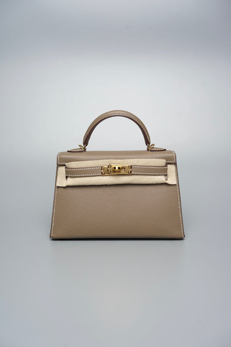 Hermes Kelly 20 in Etoupe Epsom Ghw