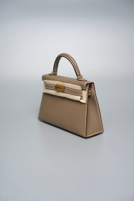 Hermes Kelly 20 in Etoupe Epsom Ghw