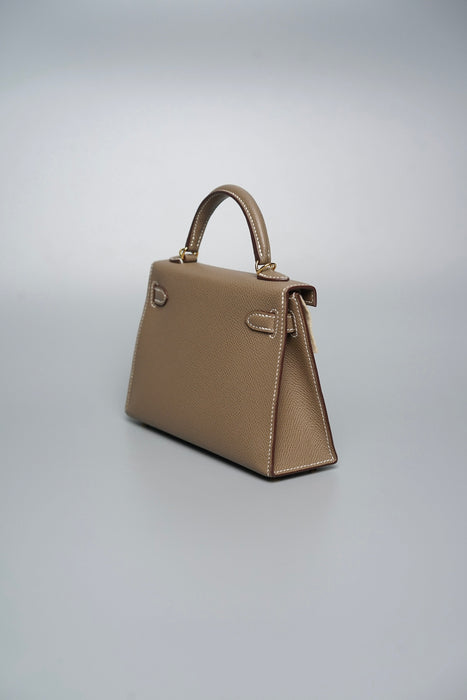 Hermes Kelly 20 in Etoupe Epsom Ghw